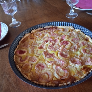 Tarte aux pêches