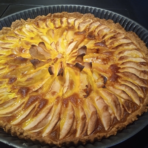 Tarte pomme pêche