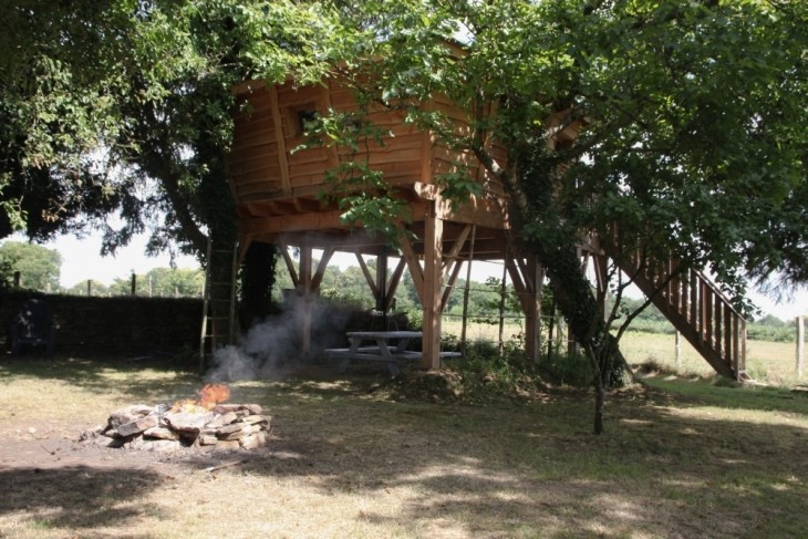 Cabane dans les arbres morbihan